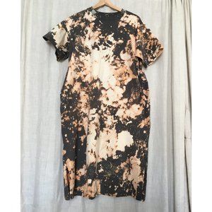 NEW Space-dyed Short-sleeve Dress w pockets